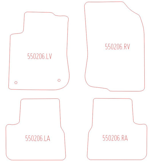 Automatten Peugeot 2008 (2013-2019)