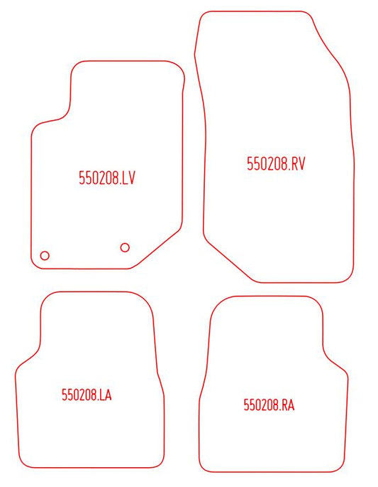 Automatten Peugeot 2008 (2020-Heden)