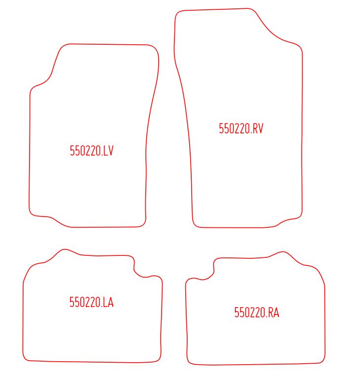 Automatten Peugeot 306 Cabriolet (1994-2002)