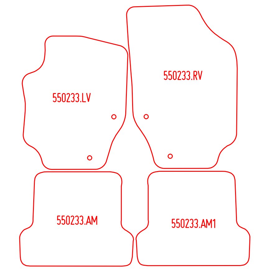 Automatten Peugeot 307 CC (2003-2009)