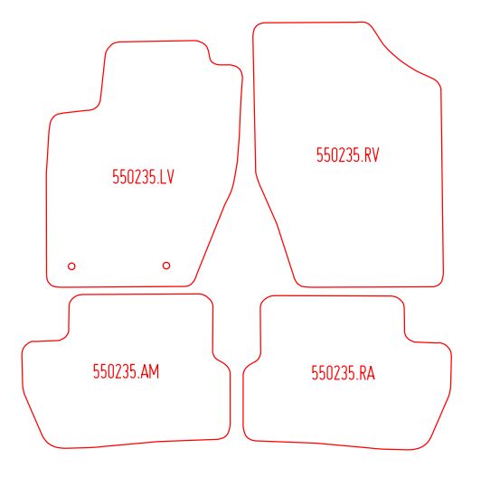 Automatten Peugeot 307 SW (2002-2008)
