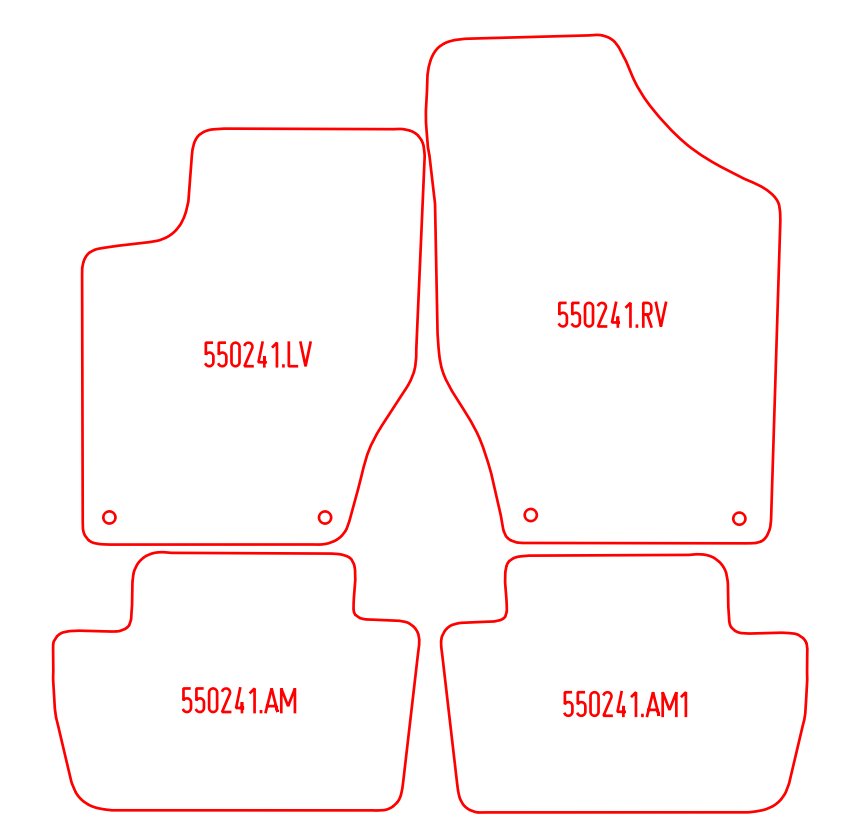 Automatten Peugeot 308 hatchback / 308 SW stationwagon (2008-2013)