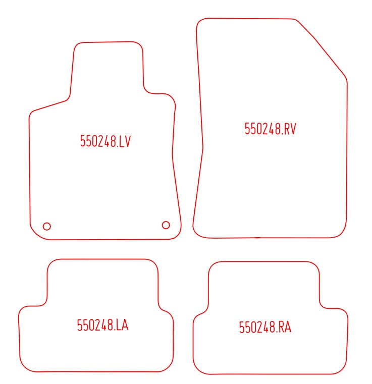 Automatten Peugeot 308 (2013-2021)