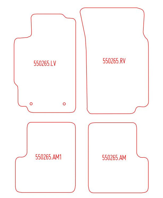 Automatten Peugeot 406 sedan / 406 Break stationwagon / 406 Coupe coupe (1997-2004)