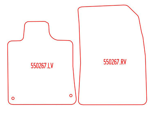 Automatten Peugeot 407 sedan / 407 Coupe coupe / 407 SW stationwagon (2005-2009)