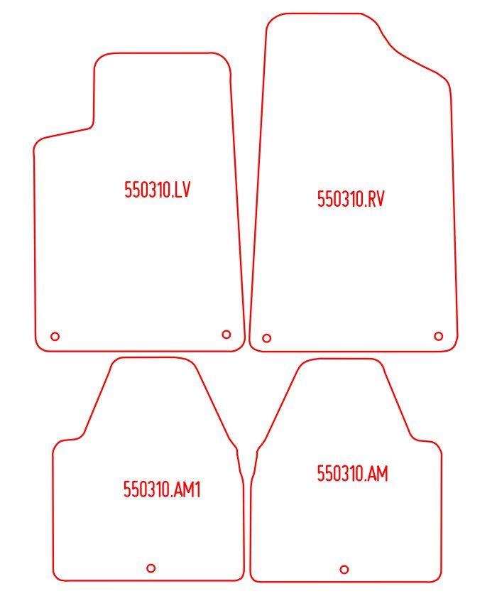 Automatten Peugeot 607 (2001-2010)