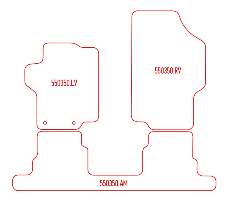 Automatten Peugeot 1007 (2005-2009)