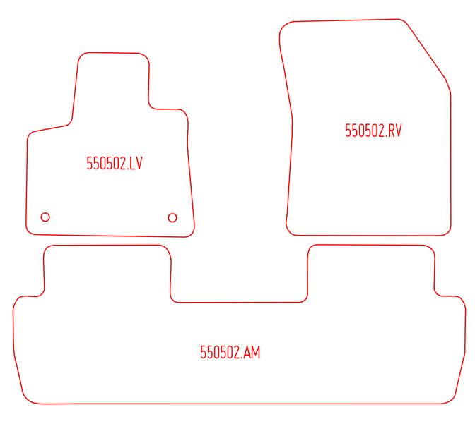 Automatten Peugeot 5008 (2017-2024)