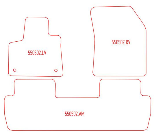 Automatten Peugeot 5008 (2017-2024)