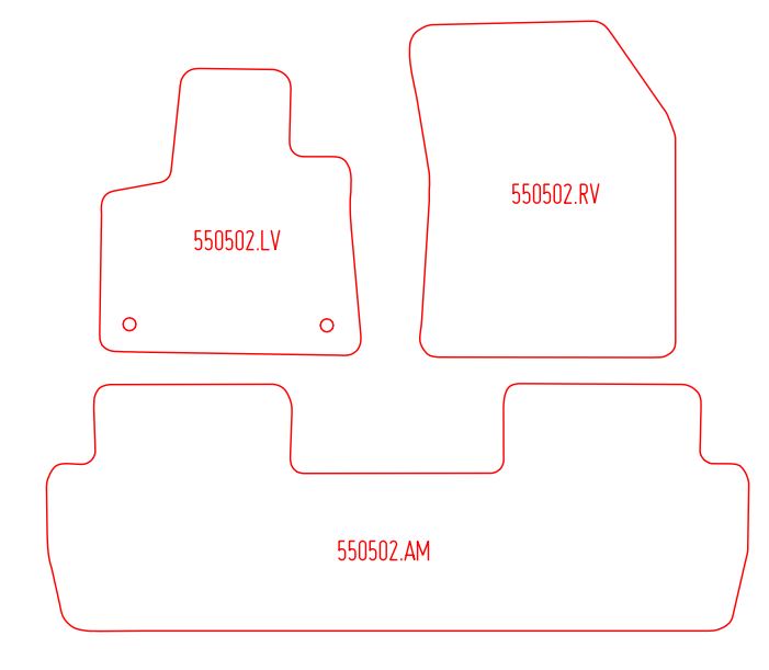 Automatten Peugeot 5008 (2017-2024)