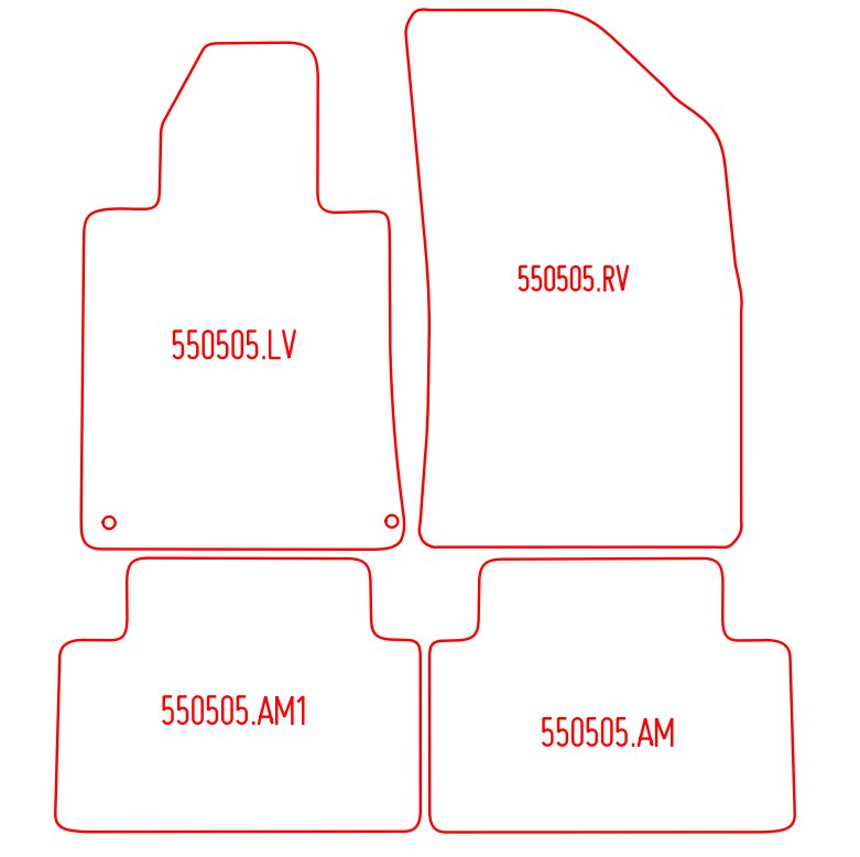 Automatten Peugeot 508 sedan / 508 SW stationwagon (2010-2018)