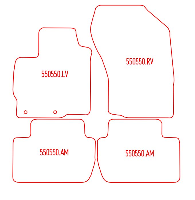 Automatten Peugeot 4007 (2007-2011)