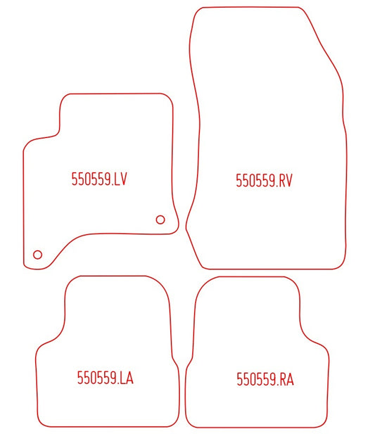 Automatten Peugeot 208 (2019-Heden)