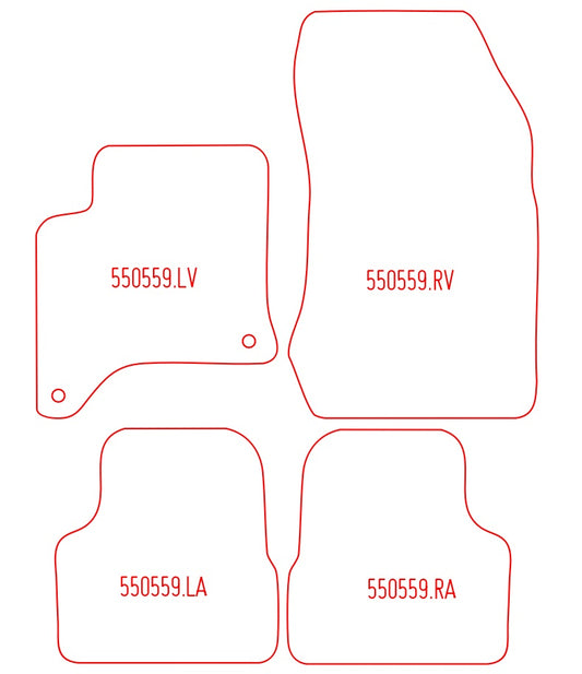Automatten Peugeot 208 (2019-Heden)