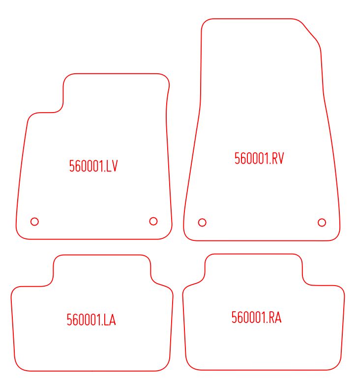 Automatten Polestar Polestar 2 (2020-Heden)