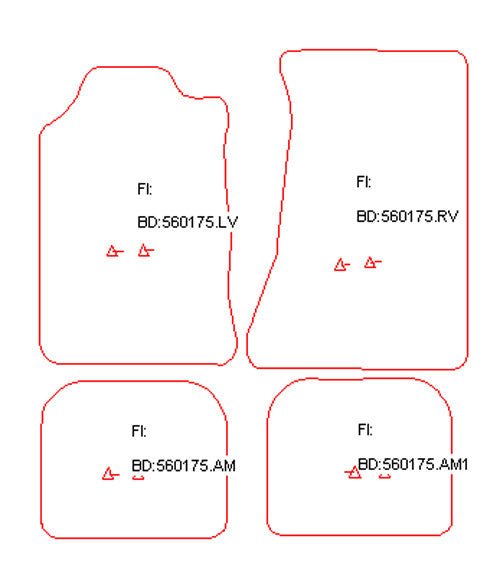 Automatten Pontiac Firebird Convirtible cabriolet / Firebird Coupe coupe (1982-1992)