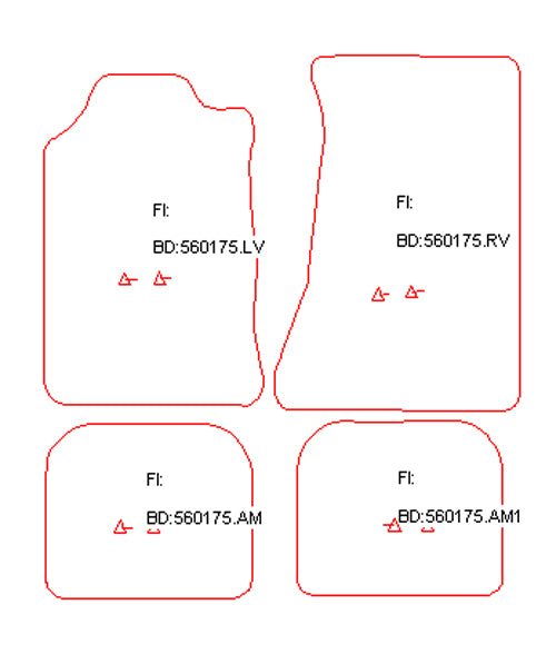 Automatten Pontiac Firebird Convirtible cabriolet / Firebird Coupe coupe (1982-1992)