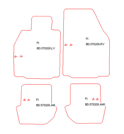 Automatten Porsche 911 (997) cabriolet / 911 (997) coupe (2005-2012)