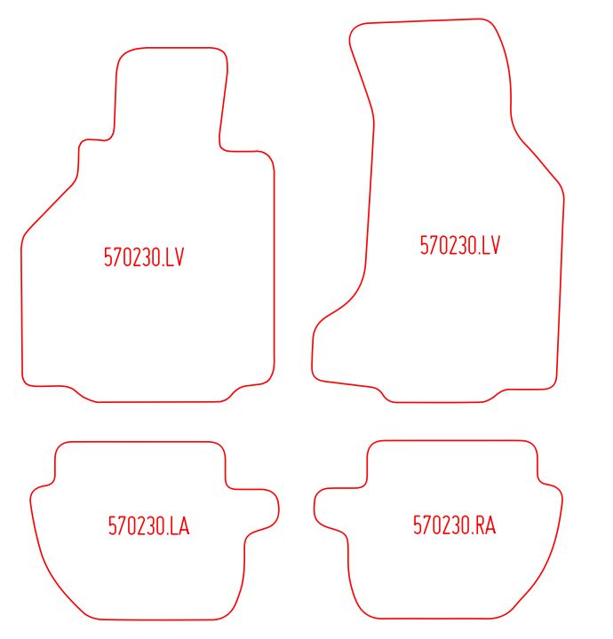Automatten Porsche 911 (996) cabriolet / 911 (996) coupe (2001-2001)