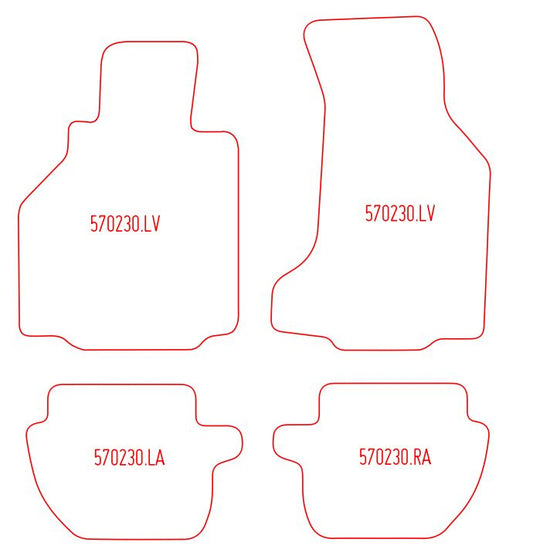Automatten Porsche 911 (996) cabriolet / 911 (996) coupe (2001-2001)