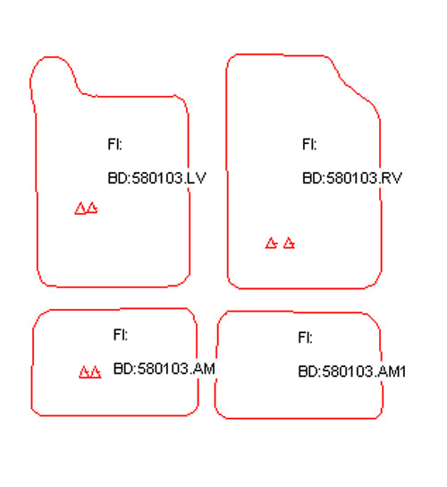 Automatten Renault Clio II (1998-2005)
