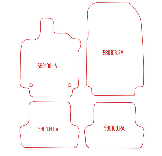 Automatten Renault Clio IV hatchback / Clio IV Estate stationwagon (2013-2019)