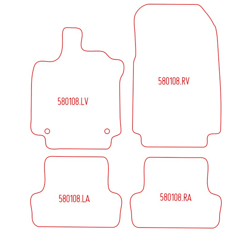 Automatten Renault Clio IV hatchback / Clio IV Estate stationwagon (2013-2019)
