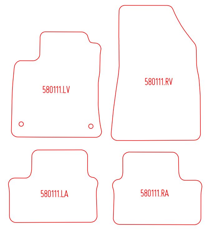Automatten Renault Clio V (2019-Heden)