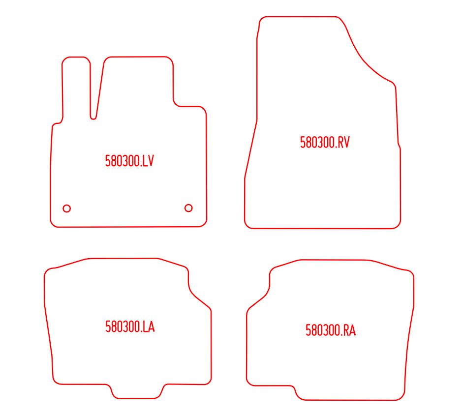 Automatten Nissan Townstar Combi (2021-Heden)