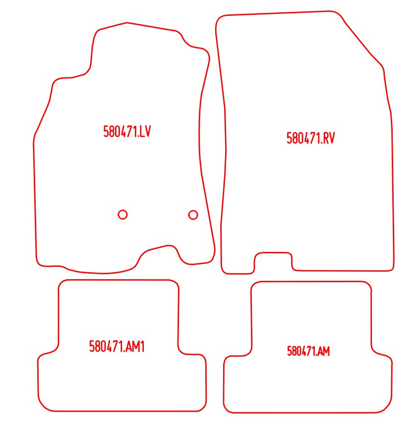 Automatten Renault Megane III hatchback / Megane III stationwagon (2009-2016)