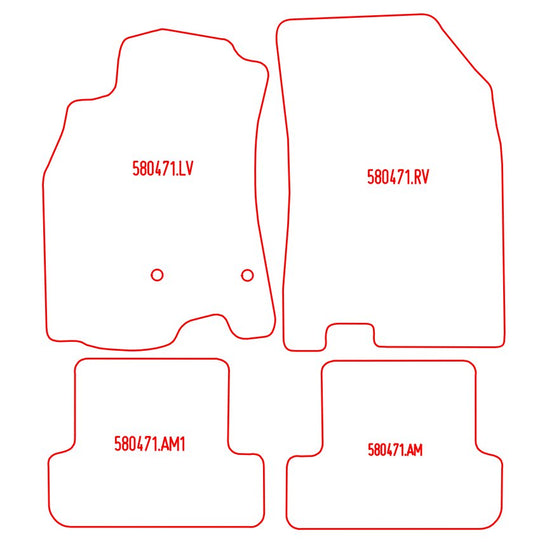Automatten Renault Megane III hatchback / Megane III stationwagon (2009-2016)