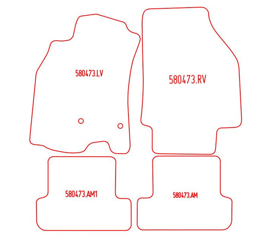 Automatten Renault Megane III (met Bose geluid systeem) (2009-2016)