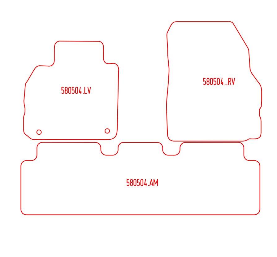 Automatten Renault Grand Scenic / Scenic (2003-2009)
