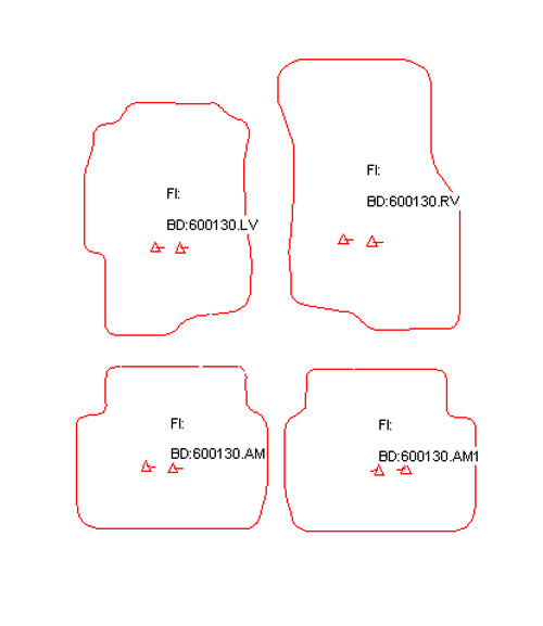 Automatten Rover 45 hatchback / 45 sedan (2004-2004)