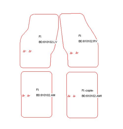 Automatten Saab 99 (1968-1984)