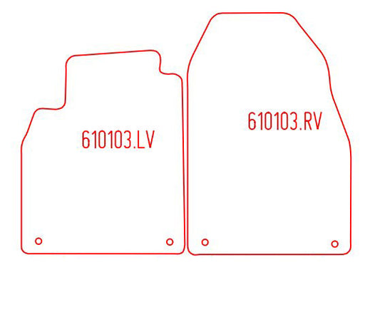 Automatten Saab 9-3 sedan / 9-3 stationwagon (2005-2007)