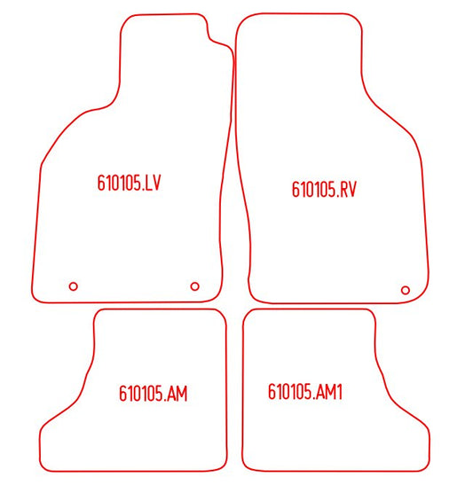 Automatten Saab 9-3 coupe / 9-3 hatchback (1998-2002)