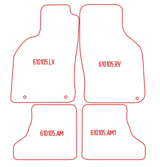 Automatten Saab 9-3 coupe / 9-3 hatchback (1998-2002)