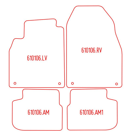 Automatten Saab 9-3 (2007-2007)