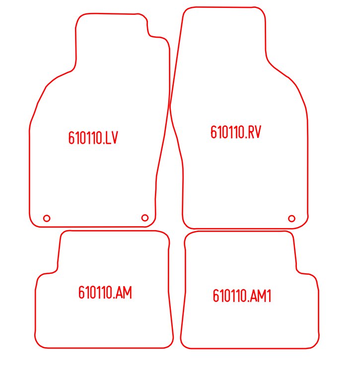Automatten Saab 9-3 (1998-2003)