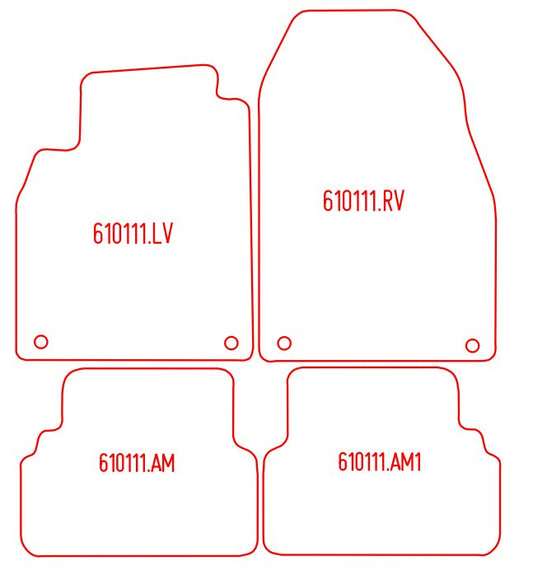 Automatten Saab 9-3 sedan / 9-3 stationwagon (2007-2012)