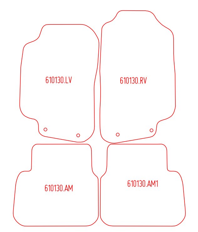Automatten Saab 9-5 sedan / 9-5 stationwagon (1998-2010)