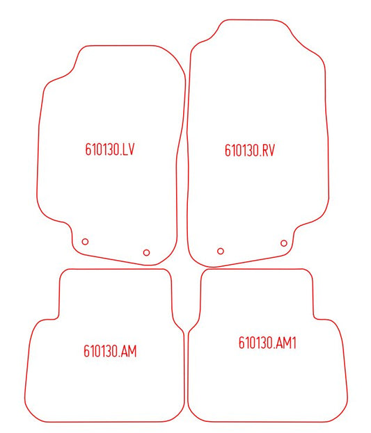 Automatten Saab 9-5 sedan / 9-5 stationwagon (1998-2010)