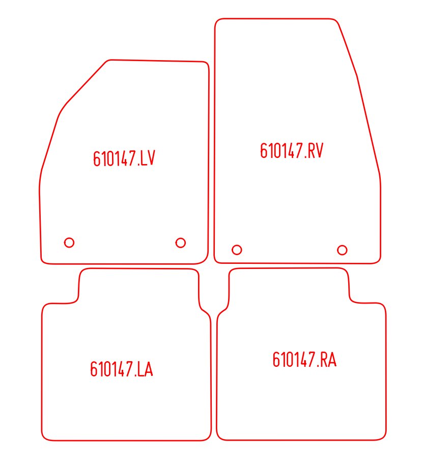 Automatten Saab 9-5 sedan / 9-5 stationwagon (2011-2012)