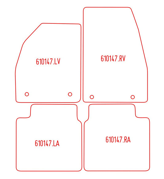 Automatten Saab 9-5 sedan / 9-5 stationwagon (2011-2012)