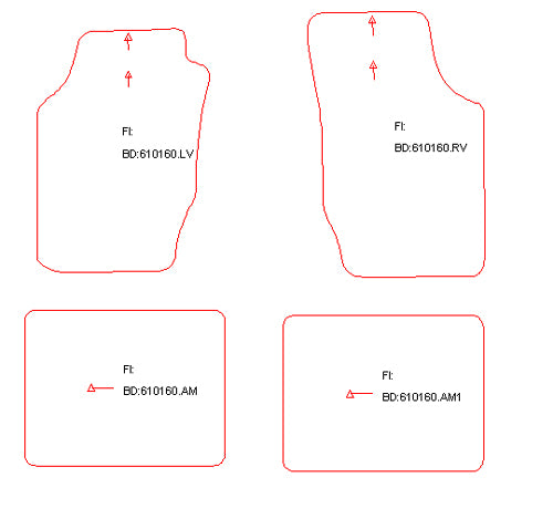 Automatten Saab 900 hatchback / 900 sedan (1984-1989)