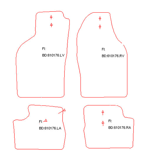 Automatten Saab 900 Cabriolet (1994-1998)