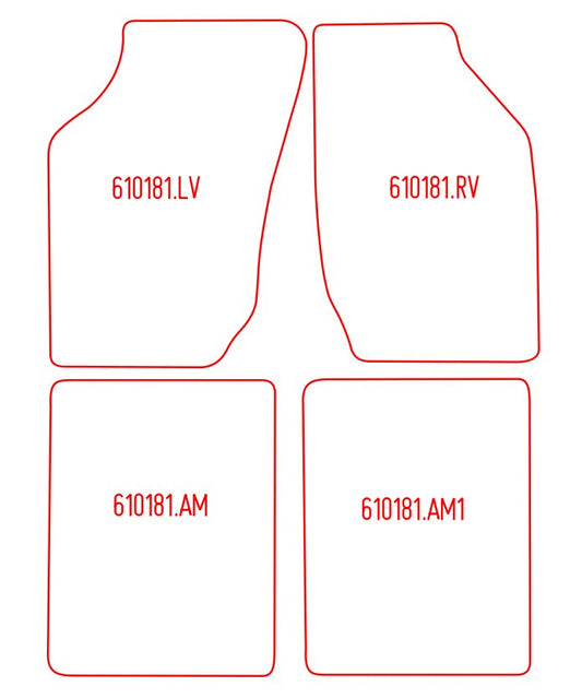 Automatten Saab 900 Cabrio (1986-1990)