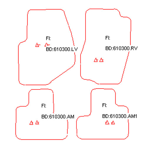 Automatten Saab 9-7X (2005-2008)
