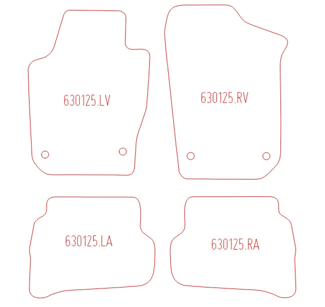 Automatten Seat Ibiza hatchback / Ibiza SC hatchback / Ibiza ST stationwagon (2010-2017)